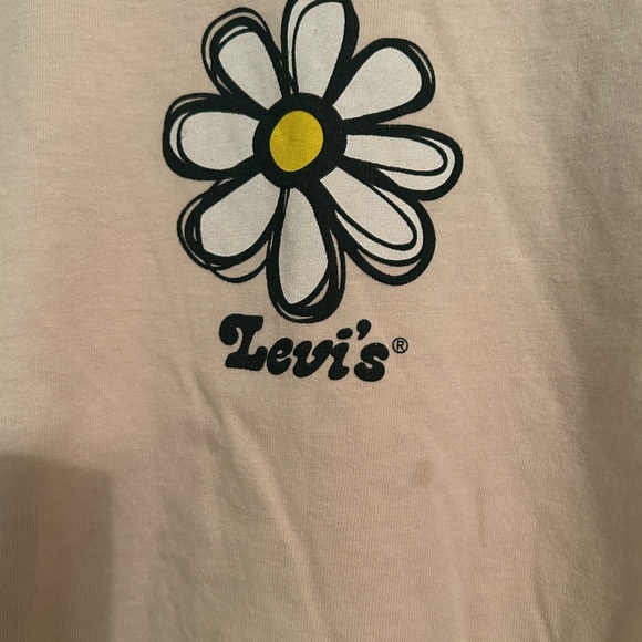 Levi’s Flower Cropped Short Sleeve Tee - Picture 2 of 4